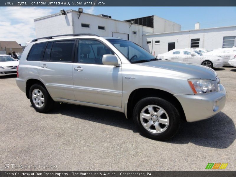 Super White / Ivory 2002 Toyota Highlander Limited 4WD