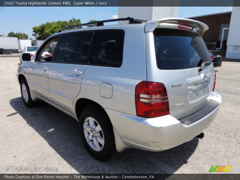 Super White / Ivory 2002 Toyota Highlander Limited 4WD