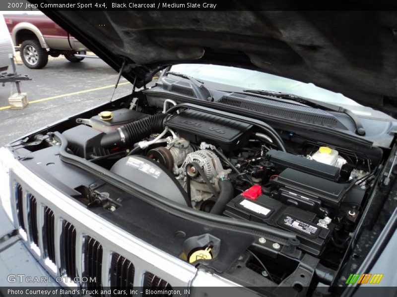 Black Clearcoat / Medium Slate Gray 2007 Jeep Commander Sport 4x4