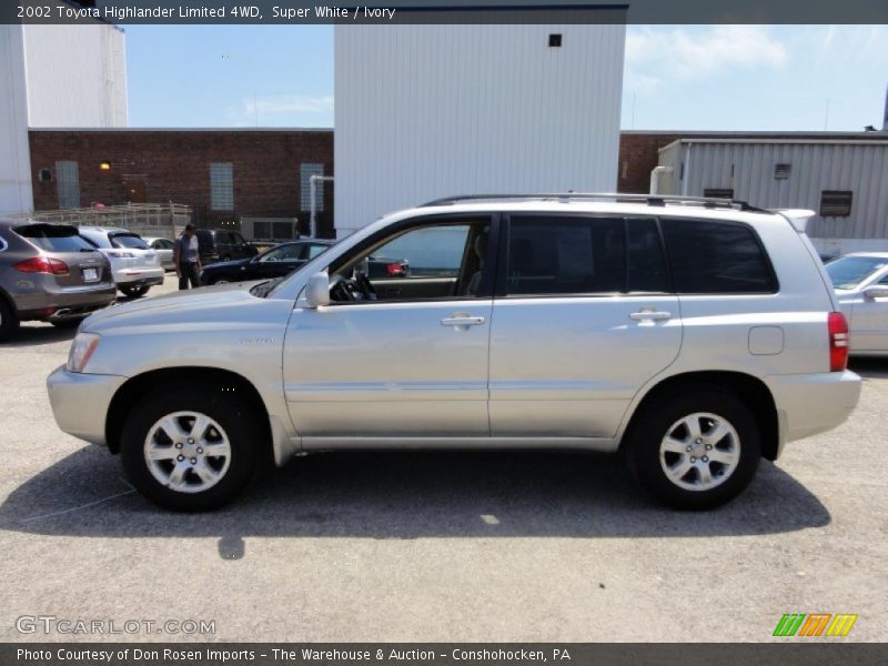 Super White / Ivory 2002 Toyota Highlander Limited 4WD
