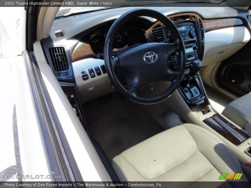 Super White / Ivory 2002 Toyota Highlander Limited 4WD