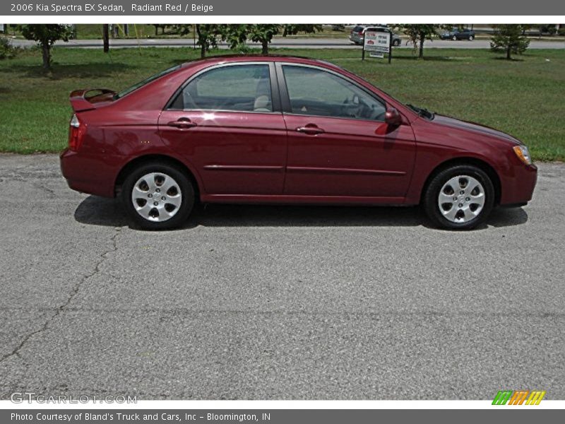 Radiant Red / Beige 2006 Kia Spectra EX Sedan