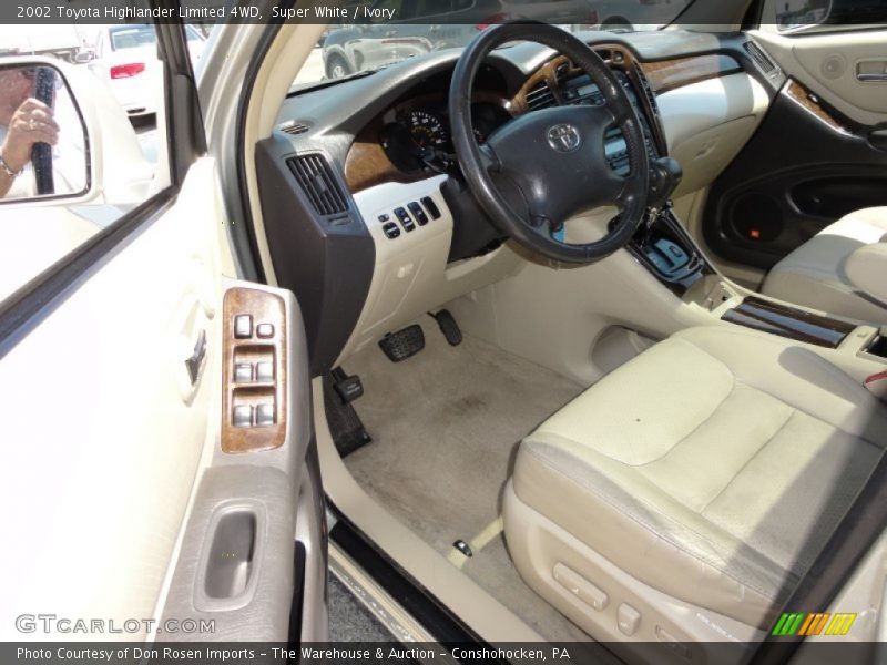 Super White / Ivory 2002 Toyota Highlander Limited 4WD