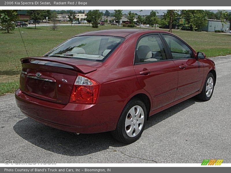 Radiant Red / Beige 2006 Kia Spectra EX Sedan