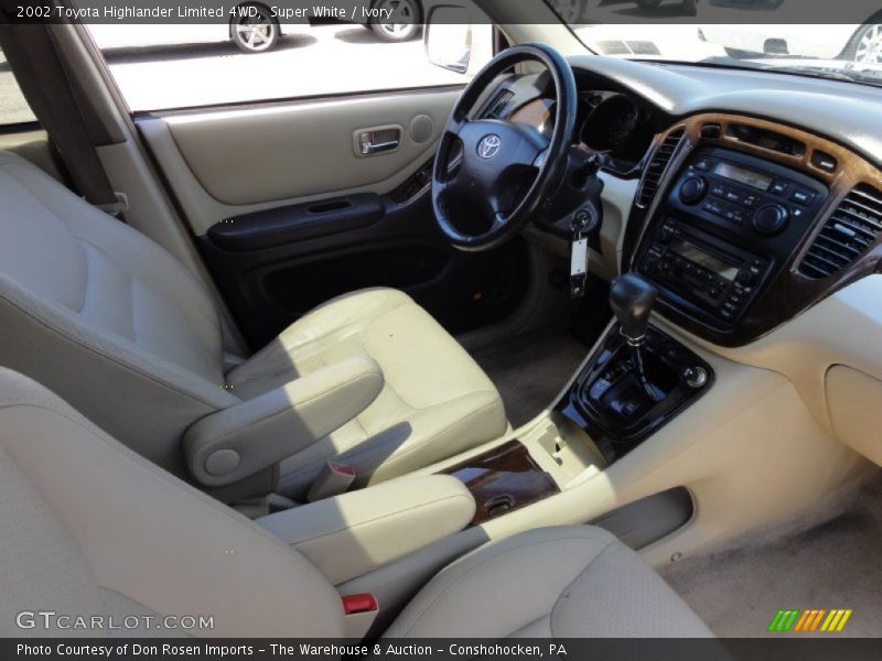 Super White / Ivory 2002 Toyota Highlander Limited 4WD