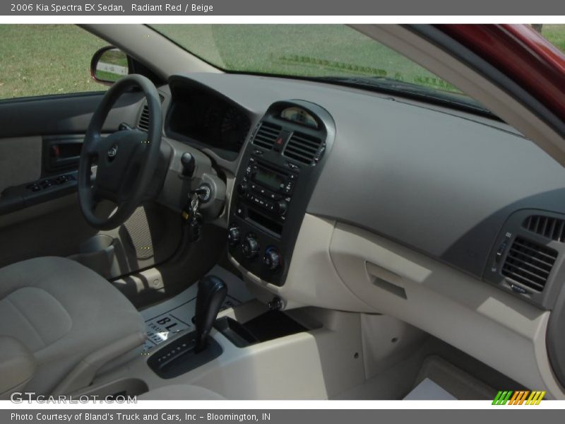 Radiant Red / Beige 2006 Kia Spectra EX Sedan