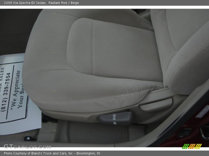 Radiant Red / Beige 2006 Kia Spectra EX Sedan