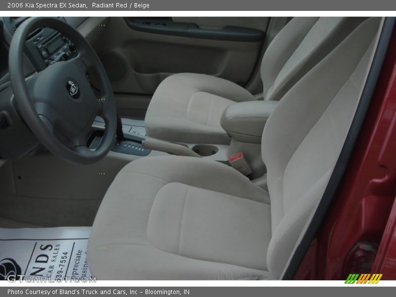 Radiant Red / Beige 2006 Kia Spectra EX Sedan
