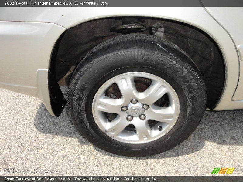 Super White / Ivory 2002 Toyota Highlander Limited 4WD