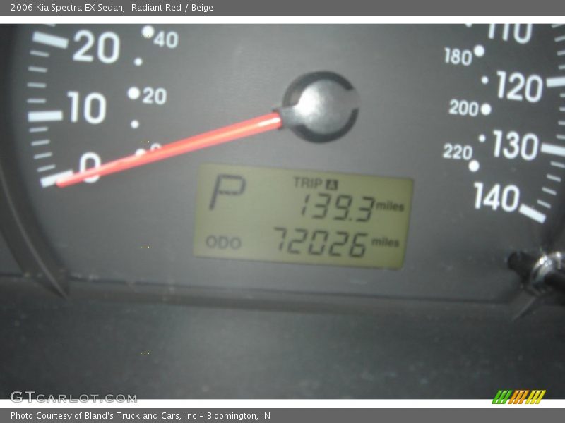 Radiant Red / Beige 2006 Kia Spectra EX Sedan