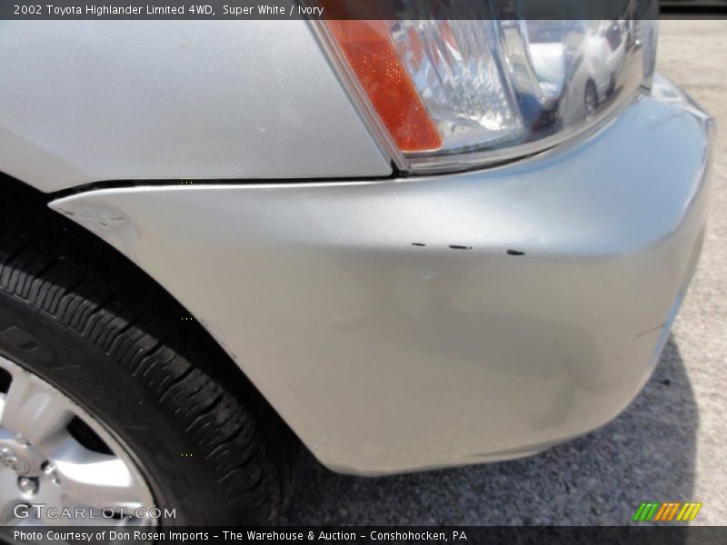 Super White / Ivory 2002 Toyota Highlander Limited 4WD