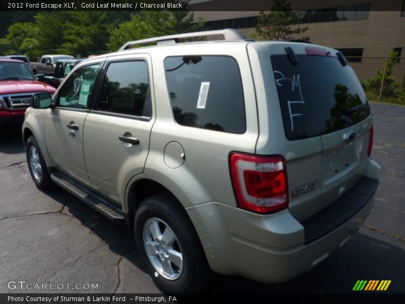 Gold Leaf Metallic / Charcoal Black 2012 Ford Escape XLT