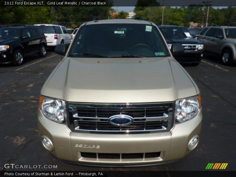 Gold Leaf Metallic / Charcoal Black 2012 Ford Escape XLT