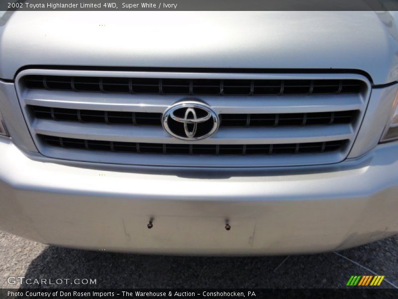 Super White / Ivory 2002 Toyota Highlander Limited 4WD