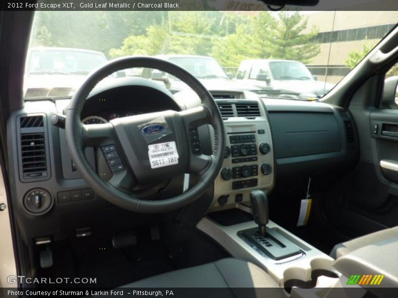 Gold Leaf Metallic / Charcoal Black 2012 Ford Escape XLT