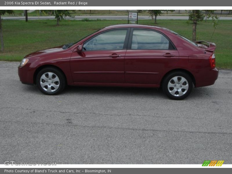 Radiant Red / Beige 2006 Kia Spectra EX Sedan