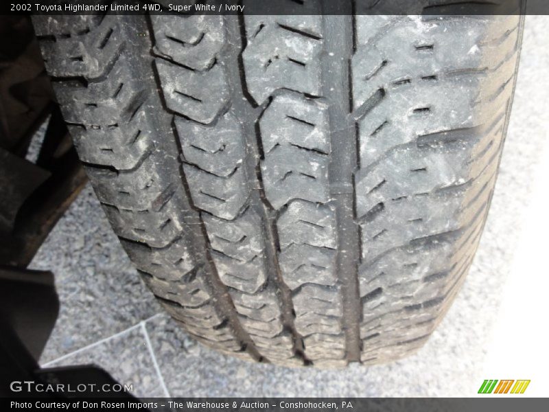 Super White / Ivory 2002 Toyota Highlander Limited 4WD