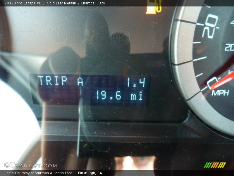 Gold Leaf Metallic / Charcoal Black 2012 Ford Escape XLT