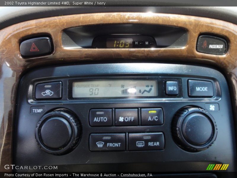 Super White / Ivory 2002 Toyota Highlander Limited 4WD