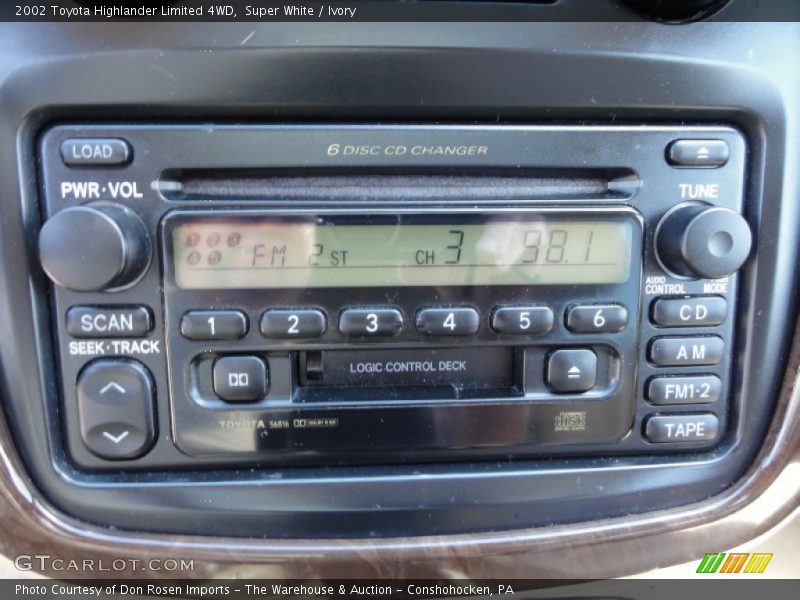 Super White / Ivory 2002 Toyota Highlander Limited 4WD