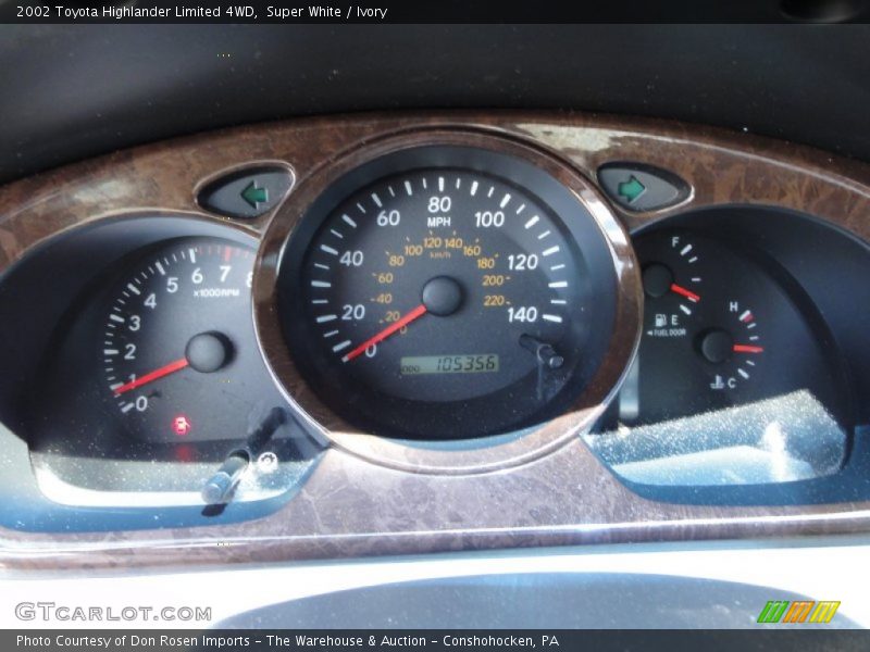 Super White / Ivory 2002 Toyota Highlander Limited 4WD