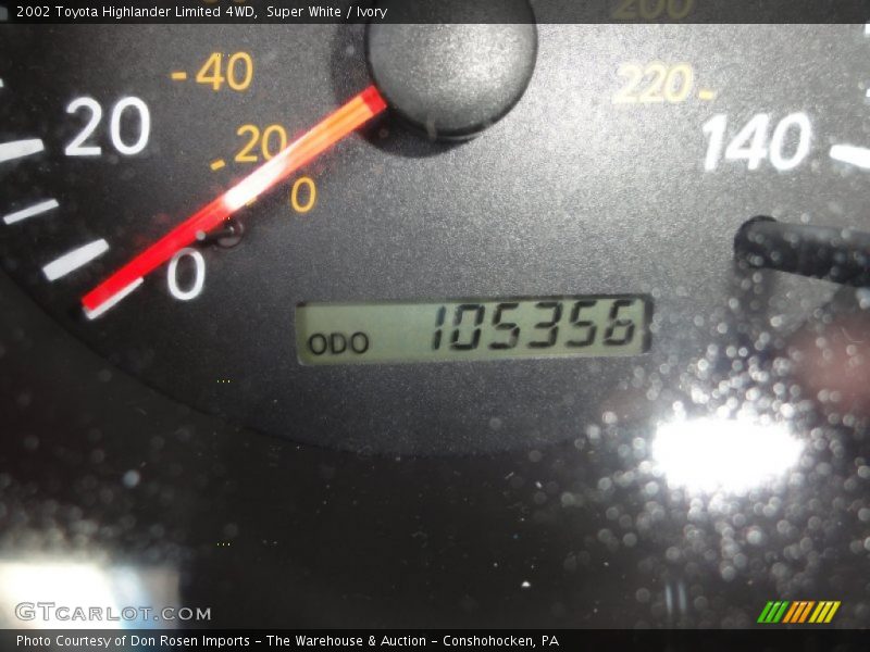 Super White / Ivory 2002 Toyota Highlander Limited 4WD