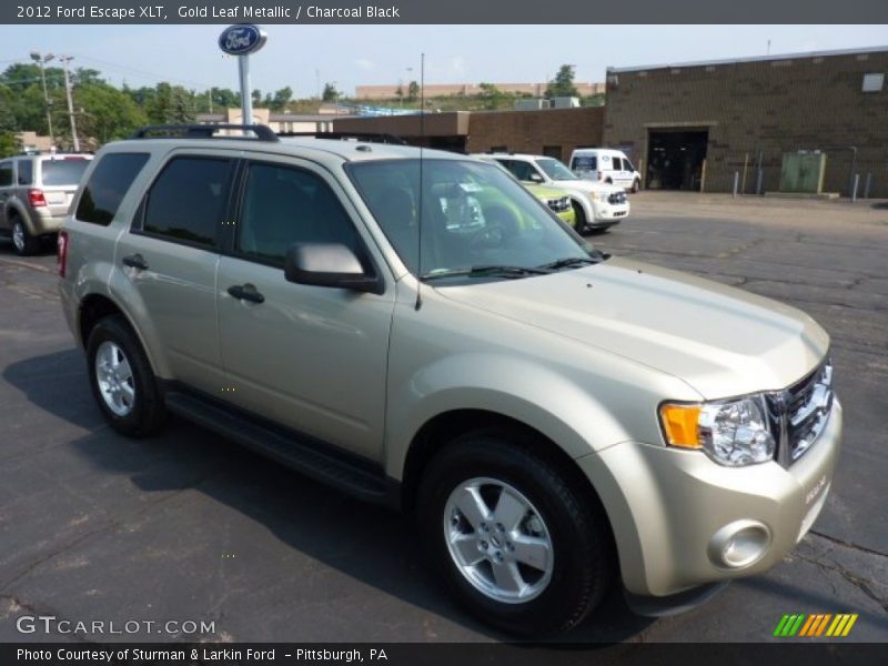 Gold Leaf Metallic / Charcoal Black 2012 Ford Escape XLT
