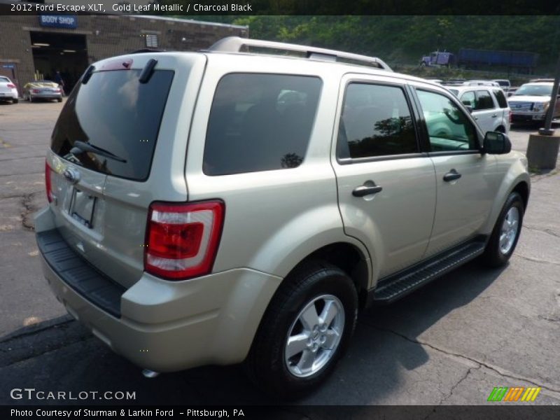 Gold Leaf Metallic / Charcoal Black 2012 Ford Escape XLT