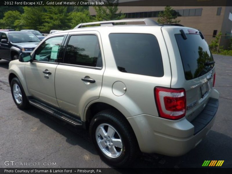 Gold Leaf Metallic / Charcoal Black 2012 Ford Escape XLT