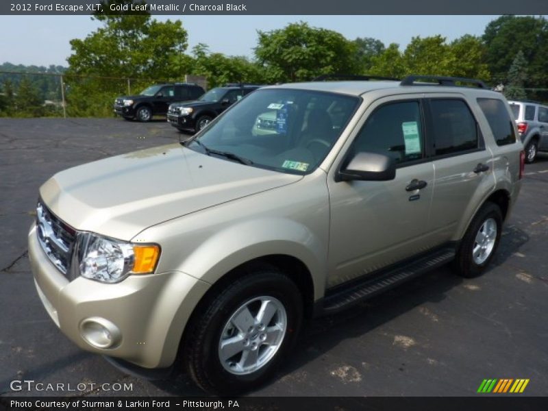 Gold Leaf Metallic / Charcoal Black 2012 Ford Escape XLT
