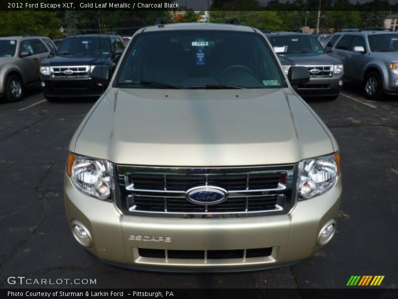 Gold Leaf Metallic / Charcoal Black 2012 Ford Escape XLT