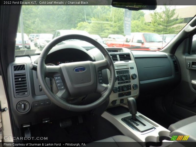 Gold Leaf Metallic / Charcoal Black 2012 Ford Escape XLT