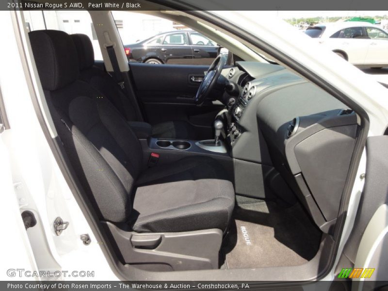 Pearl White / Black 2011 Nissan Rogue S AWD