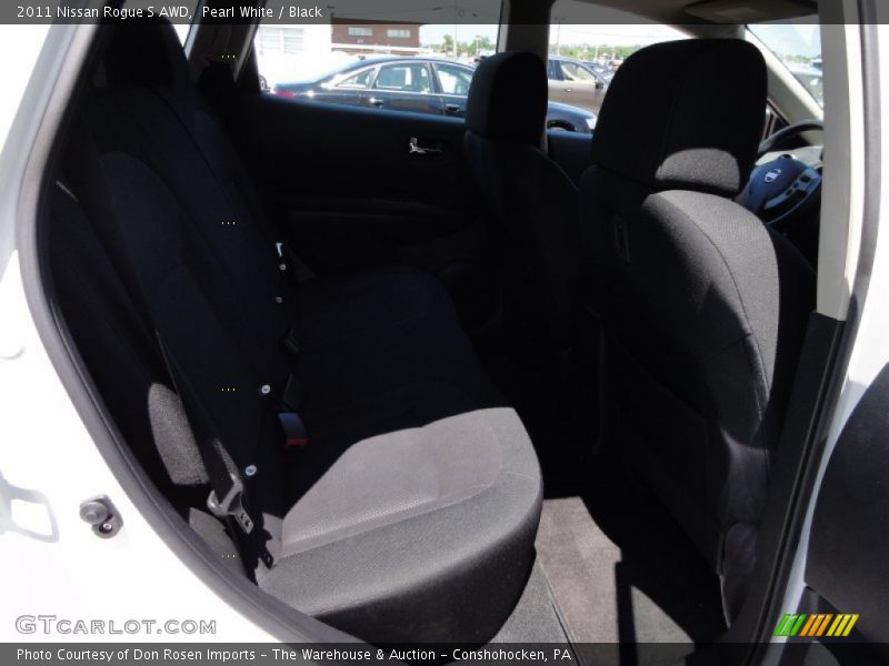 Pearl White / Black 2011 Nissan Rogue S AWD