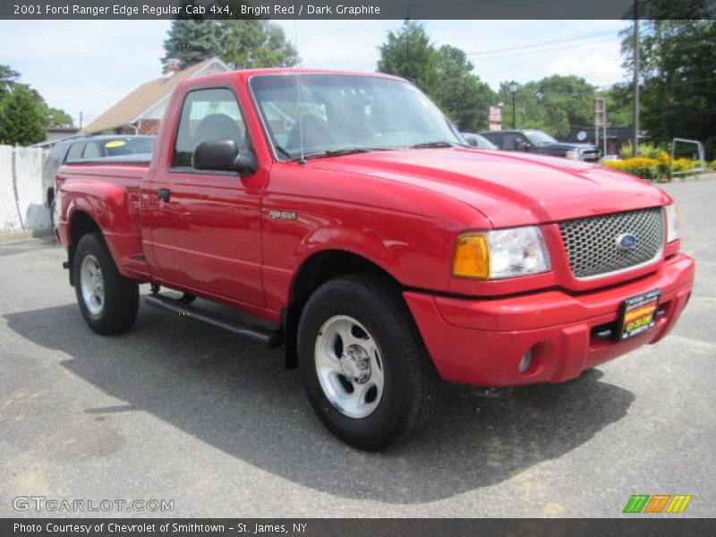 Bright Red / Dark Graphite 2001 Ford Ranger Edge Regular Cab 4x4