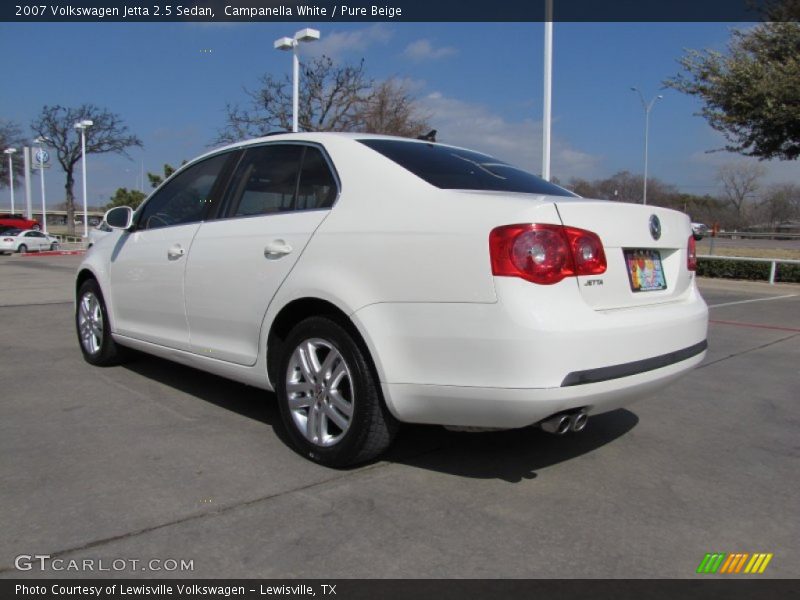 Campanella White / Pure Beige 2007 Volkswagen Jetta 2.5 Sedan