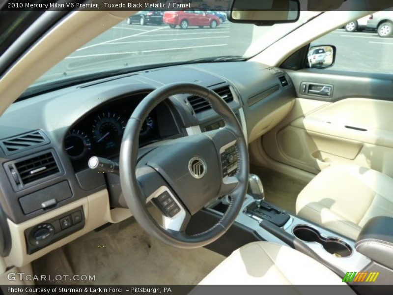 Tuxedo Black Metallic / Camel 2010 Mercury Milan V6 Premier