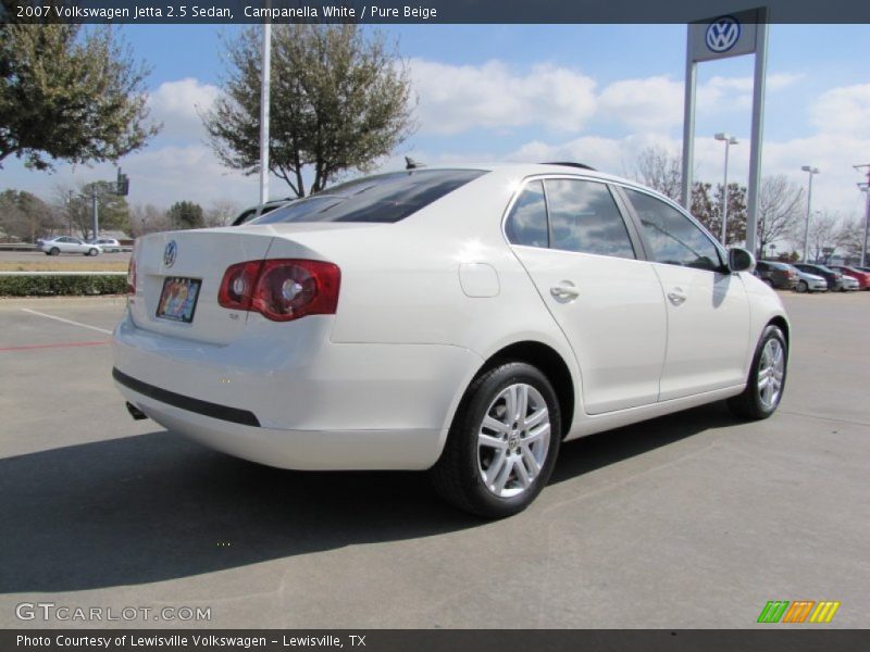 Campanella White / Pure Beige 2007 Volkswagen Jetta 2.5 Sedan