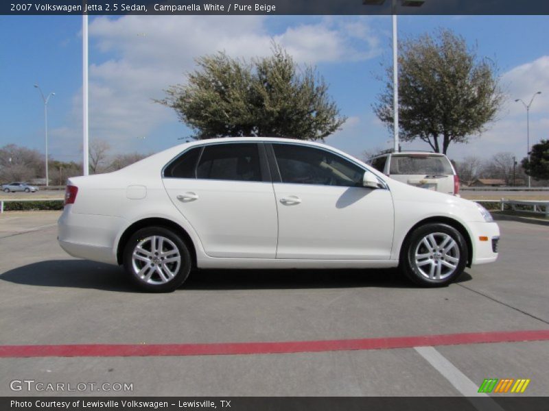 Campanella White / Pure Beige 2007 Volkswagen Jetta 2.5 Sedan