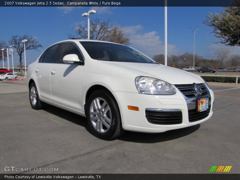 Campanella White / Pure Beige 2007 Volkswagen Jetta 2.5 Sedan