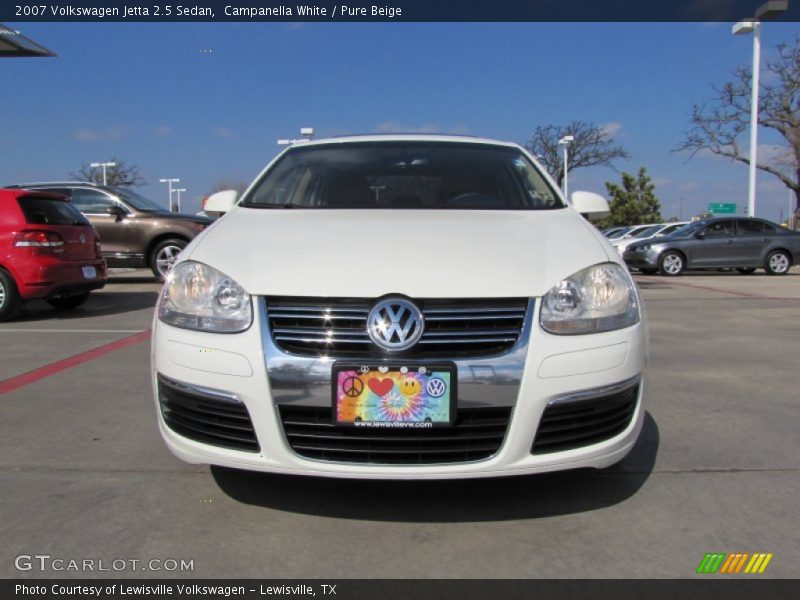Campanella White / Pure Beige 2007 Volkswagen Jetta 2.5 Sedan