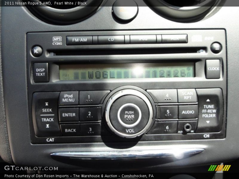 Pearl White / Black 2011 Nissan Rogue S AWD