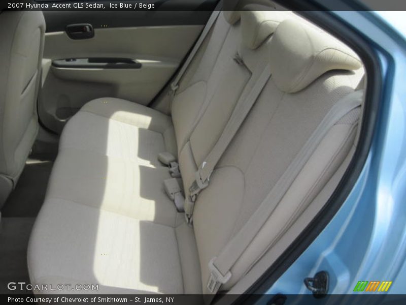 Ice Blue / Beige 2007 Hyundai Accent GLS Sedan