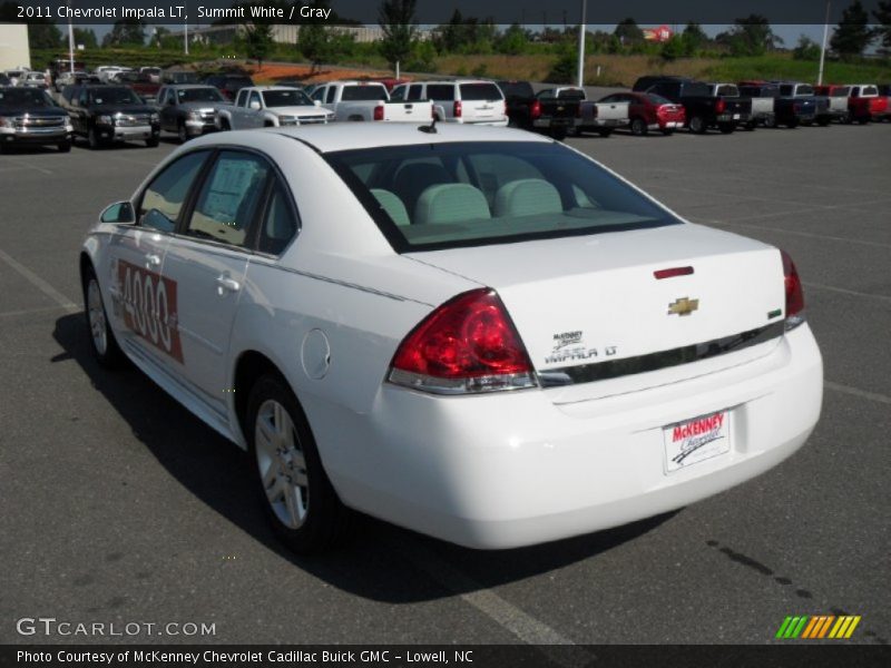 Summit White / Gray 2011 Chevrolet Impala LT