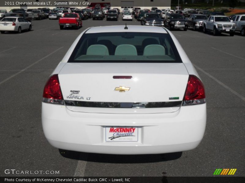 Summit White / Gray 2011 Chevrolet Impala LT