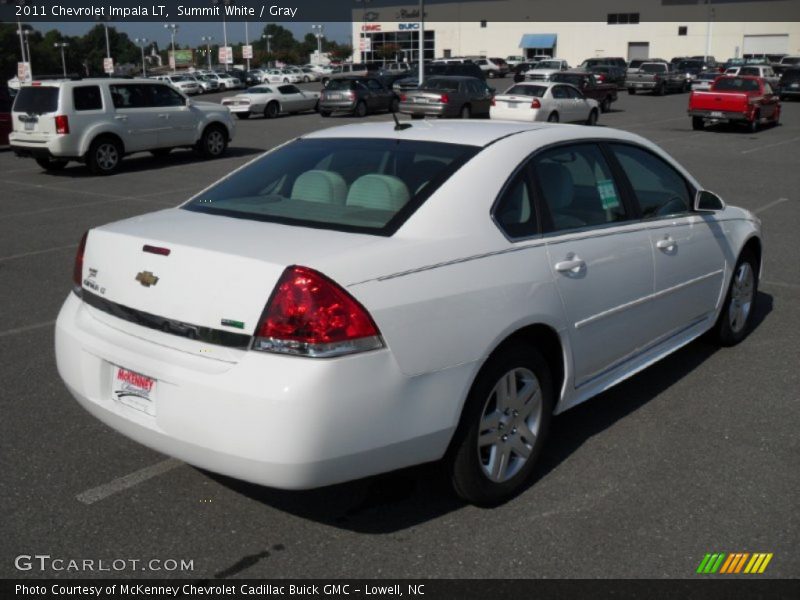 Summit White / Gray 2011 Chevrolet Impala LT