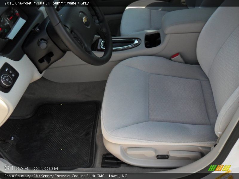 Summit White / Gray 2011 Chevrolet Impala LT