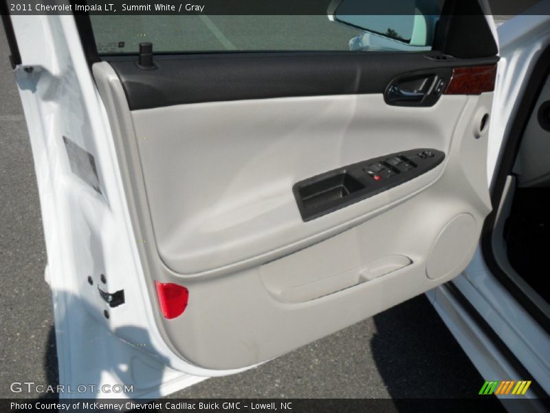 Summit White / Gray 2011 Chevrolet Impala LT