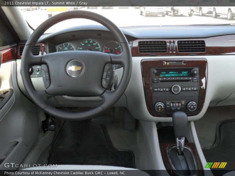 Summit White / Gray 2011 Chevrolet Impala LT