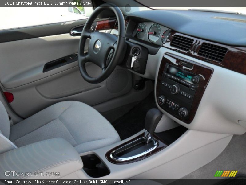 Summit White / Gray 2011 Chevrolet Impala LT